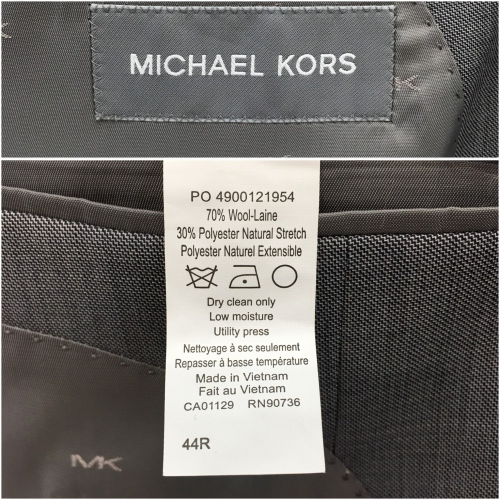 MICHAEL KORS Mens Blazer Sport Coat Casual Jacket Size‎ 44R Classic Wool Suit - Picture 10 of 12